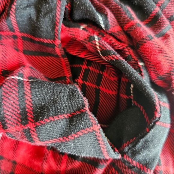 Torrid Plaid Challis to Knit Dress Plus Sz 2X Holiday Mini Dress NWOT Pockets - Picture 8 of 15